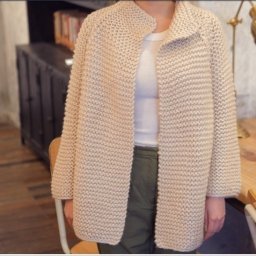 Реглан вязанный от горловины