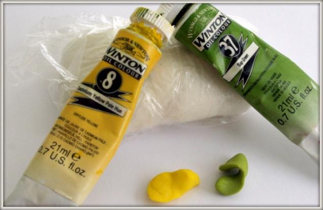 Ромашка из самозастывающей полимерной глины: часть 1