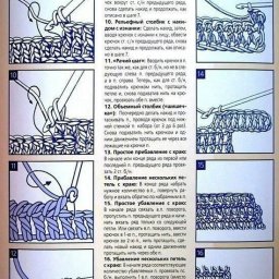 Шпаргалка по вязанию крючком и спицами