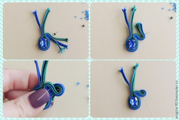 Создаем украшение "Гребень Ундины" с кристаллом Swarovski: часть 1