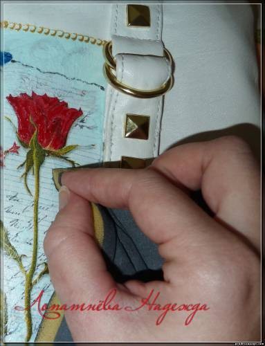 ​Декупаж на сумке или подарок для себя любимой: часть 2