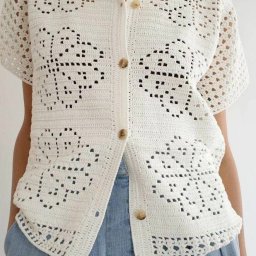 Оригинальная блузка с коротким рукавом