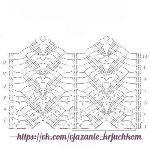 Очень красивые узоры крючком