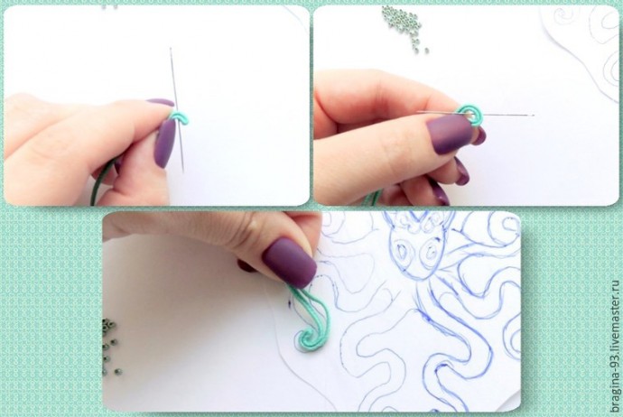 ​Создаем брошь в виде осьминога: часть 1