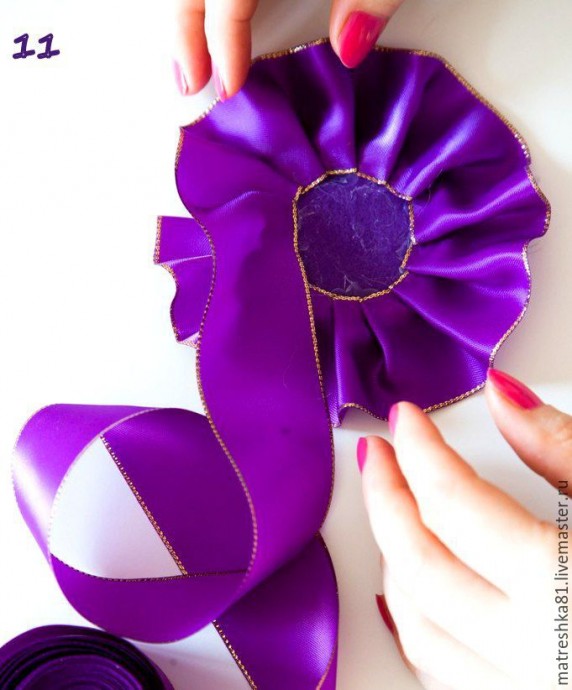 ​Создаем нарядный ободок для волос: часть 2