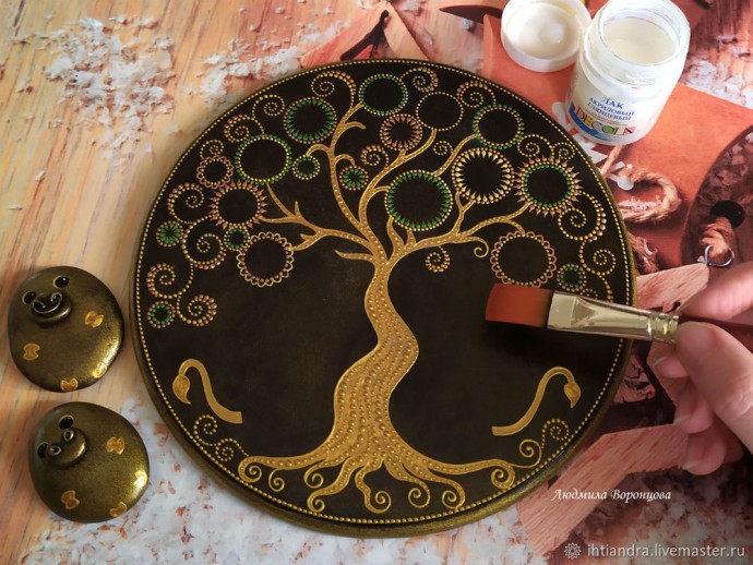 Создаём ключницу "Бычки и дерево изобилия": часть 3 Создаём ключницу "Бычки и дерево изобилия": часть 3