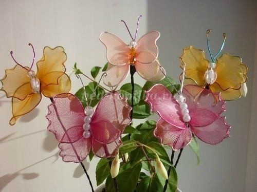 Бабочки из капрона