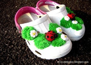 Как украсить тапочки Как украсить тапочки