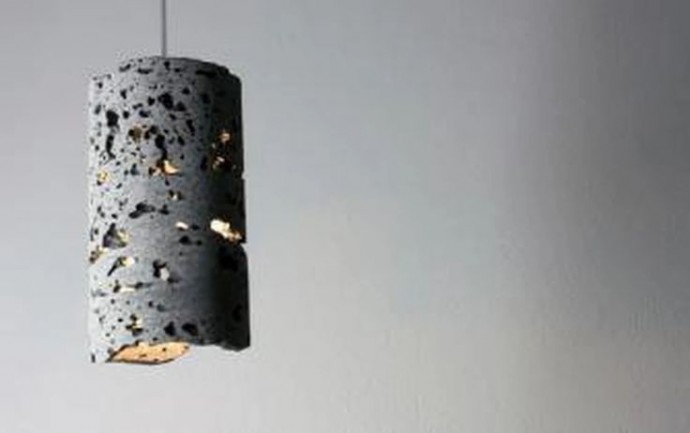 ​Лампы из бетона и дерева