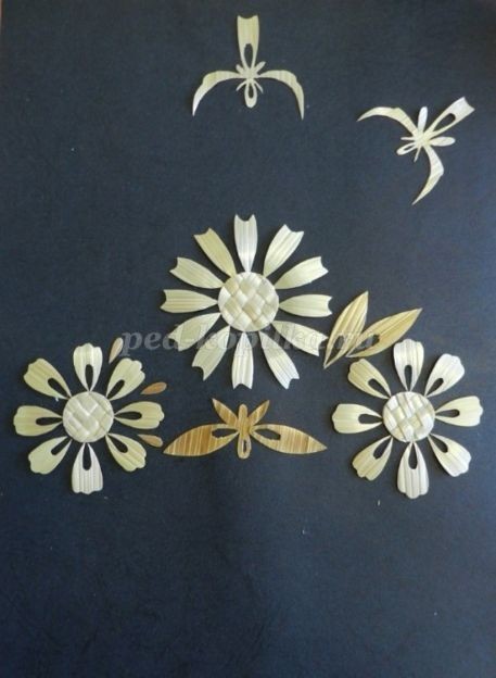 ​Панно из соломки "Гармония" своими руками: часть 3