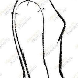 Схема втачивания рукава в пройму