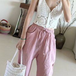 ​Ажурный топ крючком из мотивов