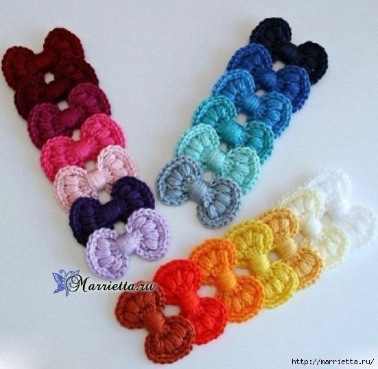 ​Бантики крючком