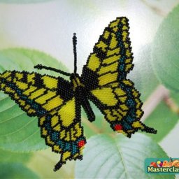 ​Красивая бабочка из бисера