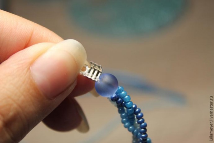 ​Вышиваем шикарное колье "Зазеркалье": часть 5