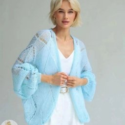 Ажур спицами для нежного кардигана