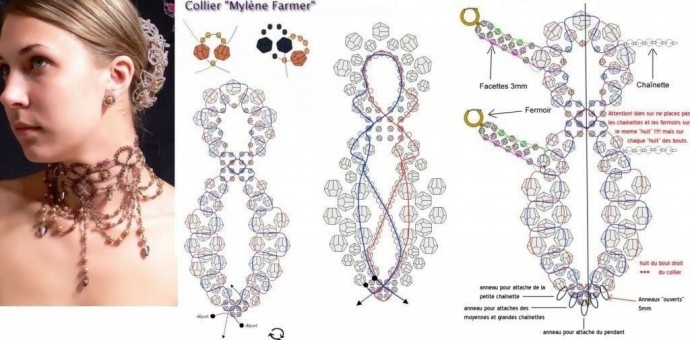 Очень красивые колье из бисера Очень красивые колье из бисера