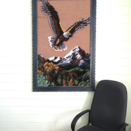 Создаем картину с 3D-эффектом поверх тунисского вязания: ковровая техника, часть 2