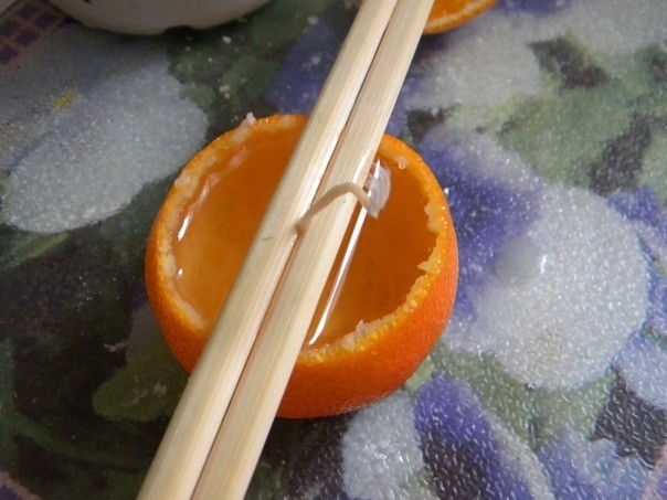 Свеча-мандаринка за 10 минут Свеча-мандаринка за 10 минут