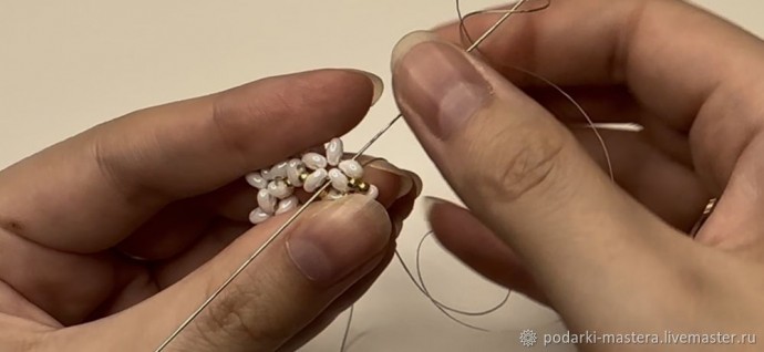 Комплект украшений из бисера twin с двумя отверстиями