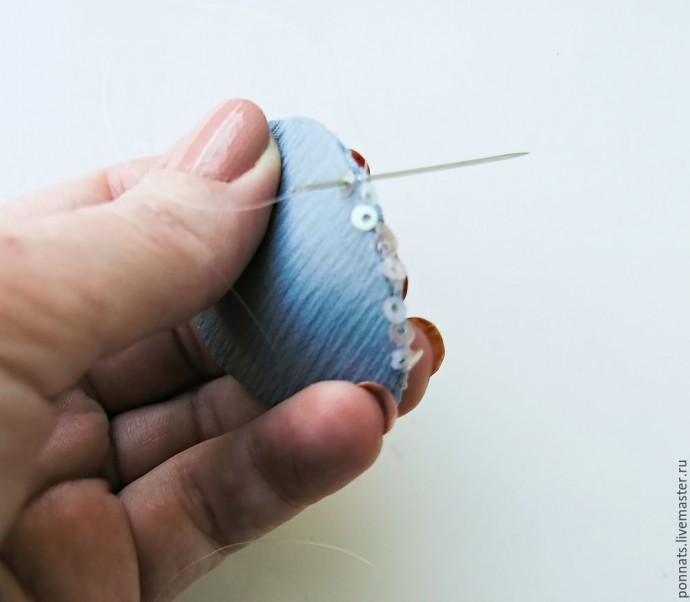 Изготавливаем текстильные серьги с вышивкой и лепкой "Гиппокампус": часть 3 Изготавливаем текстильные серьги с вышивкой и лепкой "Гиппокампус": часть 3