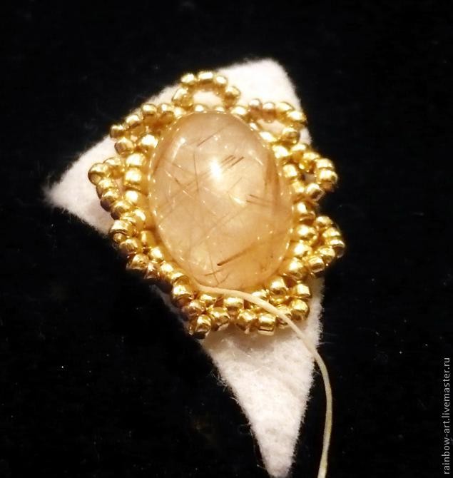 Вышиваем колье-кулон "Imagine": часть 1 Вышиваем колье-кулон "Imagine": часть 1