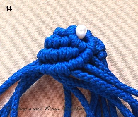 Плетём шарик в технике макраме