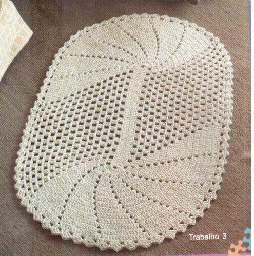 Вяжем овальный ковер крючком Вяжем овальный ковер крючком