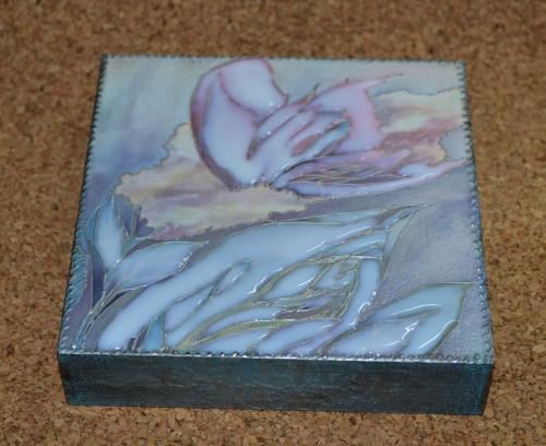 Шкатулка в технике декупаж с применением фольги: часть 3