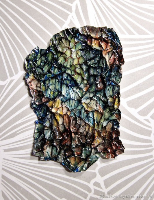 Создание подложки "Вдохновение лабрадоритом" для стеклянного кабошона: часть 2