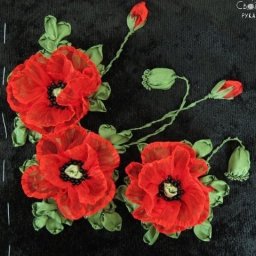 ​Вышиваем прекрасные маки