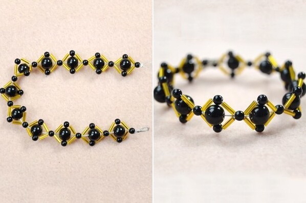 ​Черно-желтый браслет