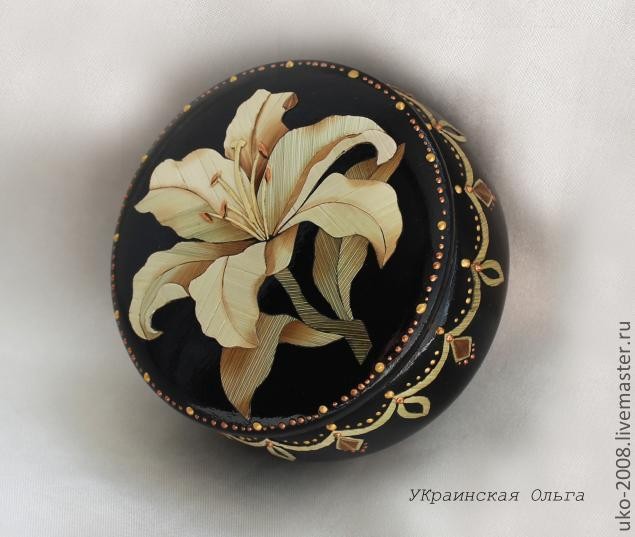 ​Декор шкатулки в технике аппликация соломкой: часть 2