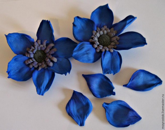 Делаем фантазийный цветок из фоамирана: часть 2