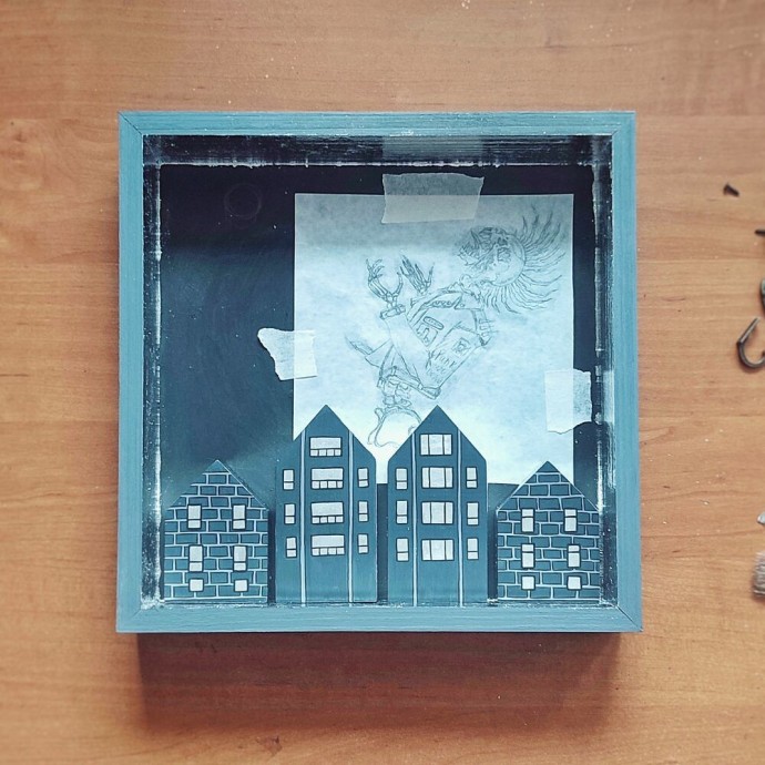 ​Как сделать многоуровневую ключницу с поталью и росписью: часть 2