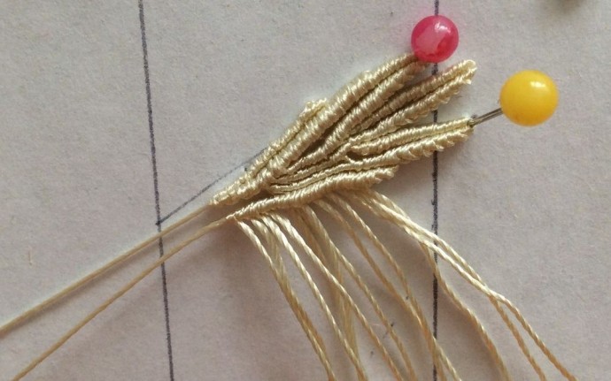 Плетеные серьги "Васильки" Плетеные серьги "Васильки"