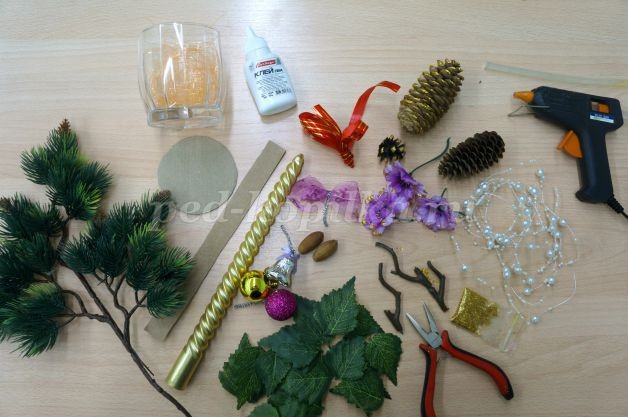 Новогодний подсвечник своими руками: часть 1