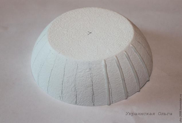 Одуванчики в объемной технике на шкатулке: часть 1