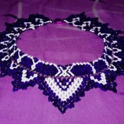 ​Оригинальное крупное колье из бисера