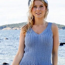 ​Топ с узором из мелких кос