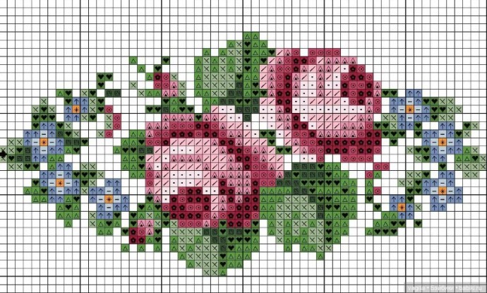 Вышиваем прекрасные букеты цветов