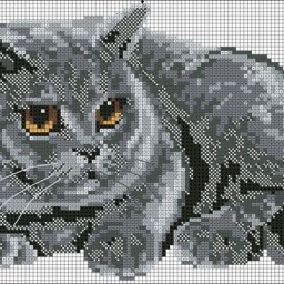 Вышивки крестиком с котами