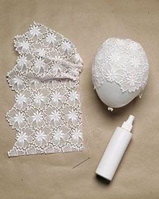 Абажур из кружев