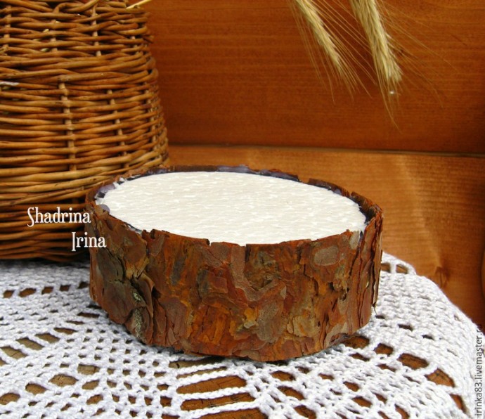 Делаем оригинальную подушечку для обручальных колец с применением природных материалов