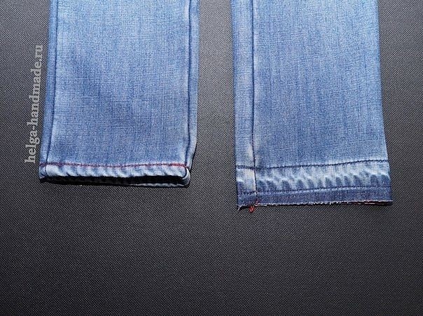 Как удлинить джинсы своими руками