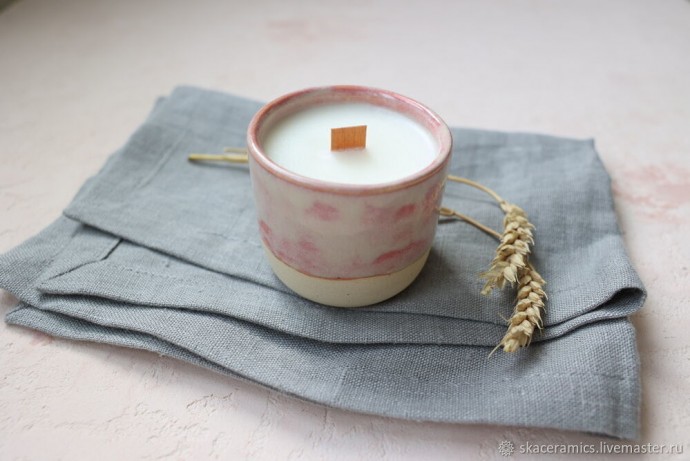 Кокосовая ароматическая свечка Кокосовая ароматическая свечка