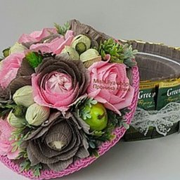 Торт-шкатулка из чая и конфет