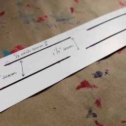 Трафарет для подгибки низа изделия