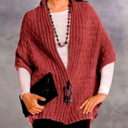 Стильный и элегантный жилет-пончо