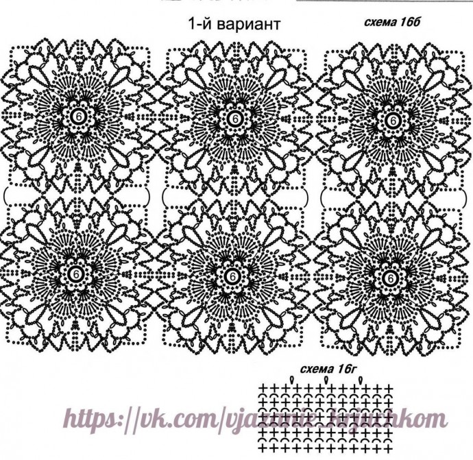 Очень нежная блуза из мотивов